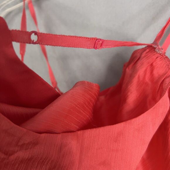 Lilly Pulitzer Dress Womens Size 6 Red Ruffle Feminine Romantic Resort Pockets - Picture 9 of 16